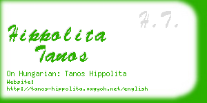 hippolita tanos business card
